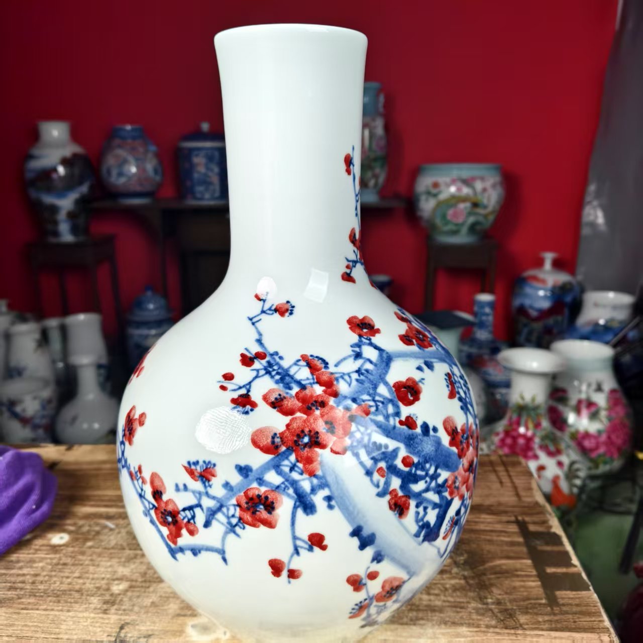 323 景德镇陶瓷花瓶手工手绘陶瓷赏瓶