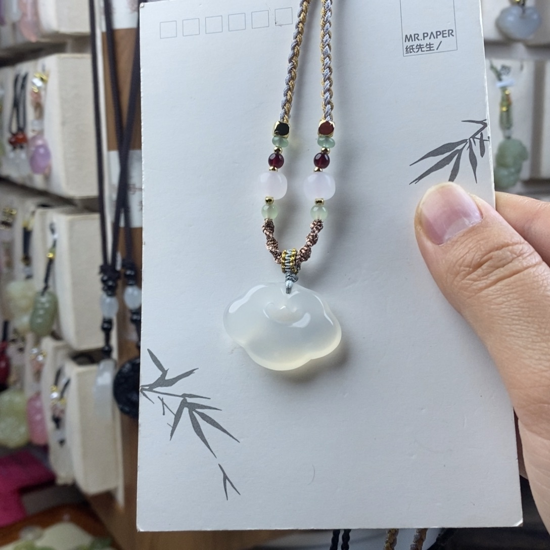 玛瑙/玉髓合金颈饰