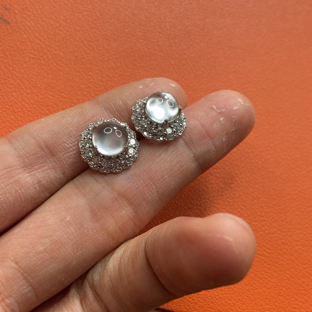 石英质玉颈饰银S925镶嵌用****3