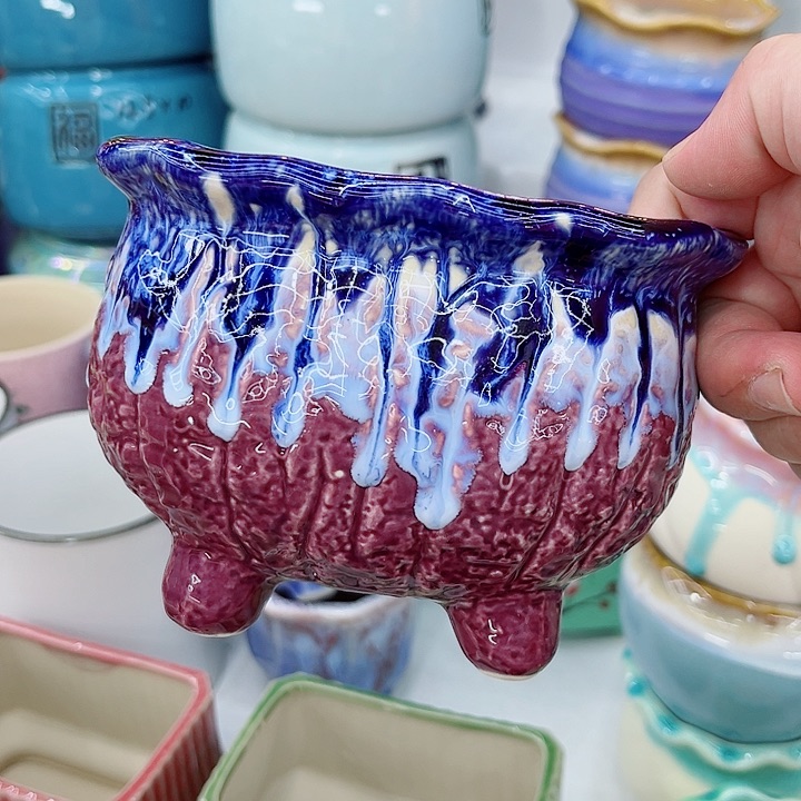 多肉植物陶瓷花盆9.99包邮