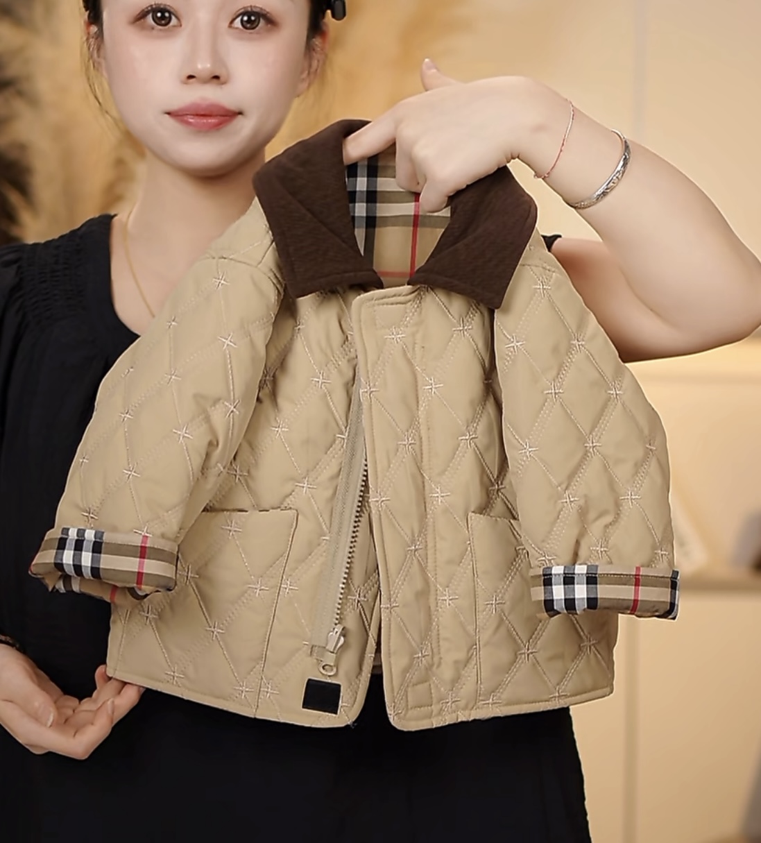 2025秋冬季儿童新款男童女童韩版时尚双面穿棉服加厚外套SDMW1848