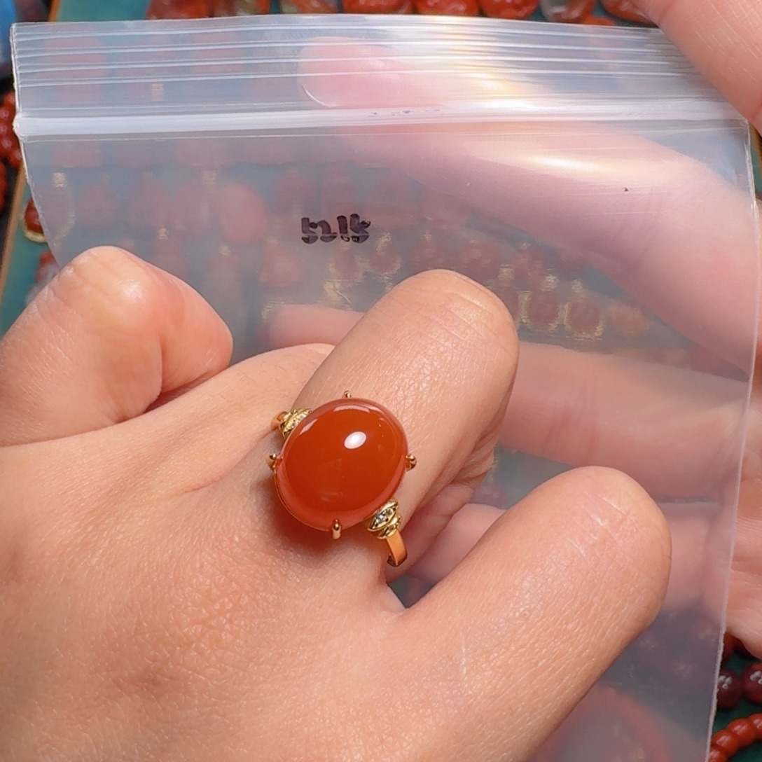 南红玛瑙南红银S925镶嵌