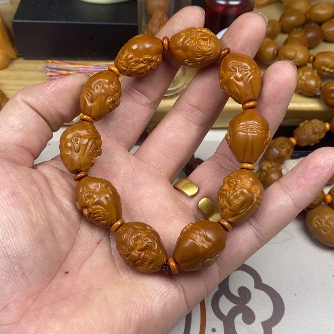 橄榄核手串/手链橄榄核雕刻强