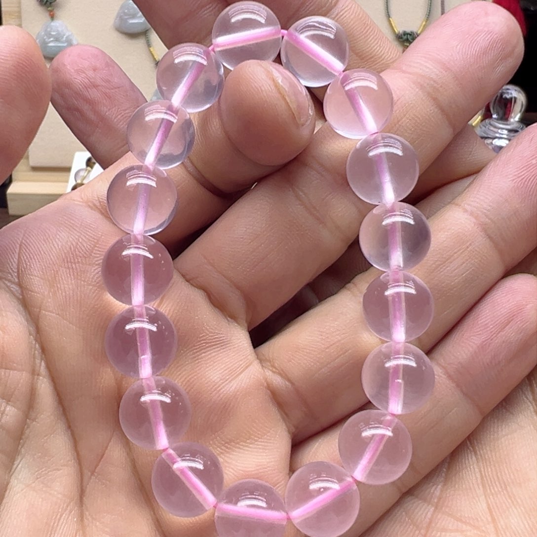 水晶手串未镶嵌星光粉12