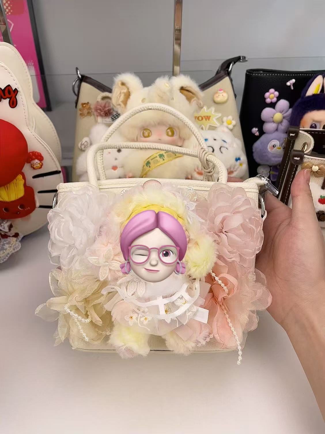 原创手作潮玩毛绒娃包时尚百搭可DIY手办