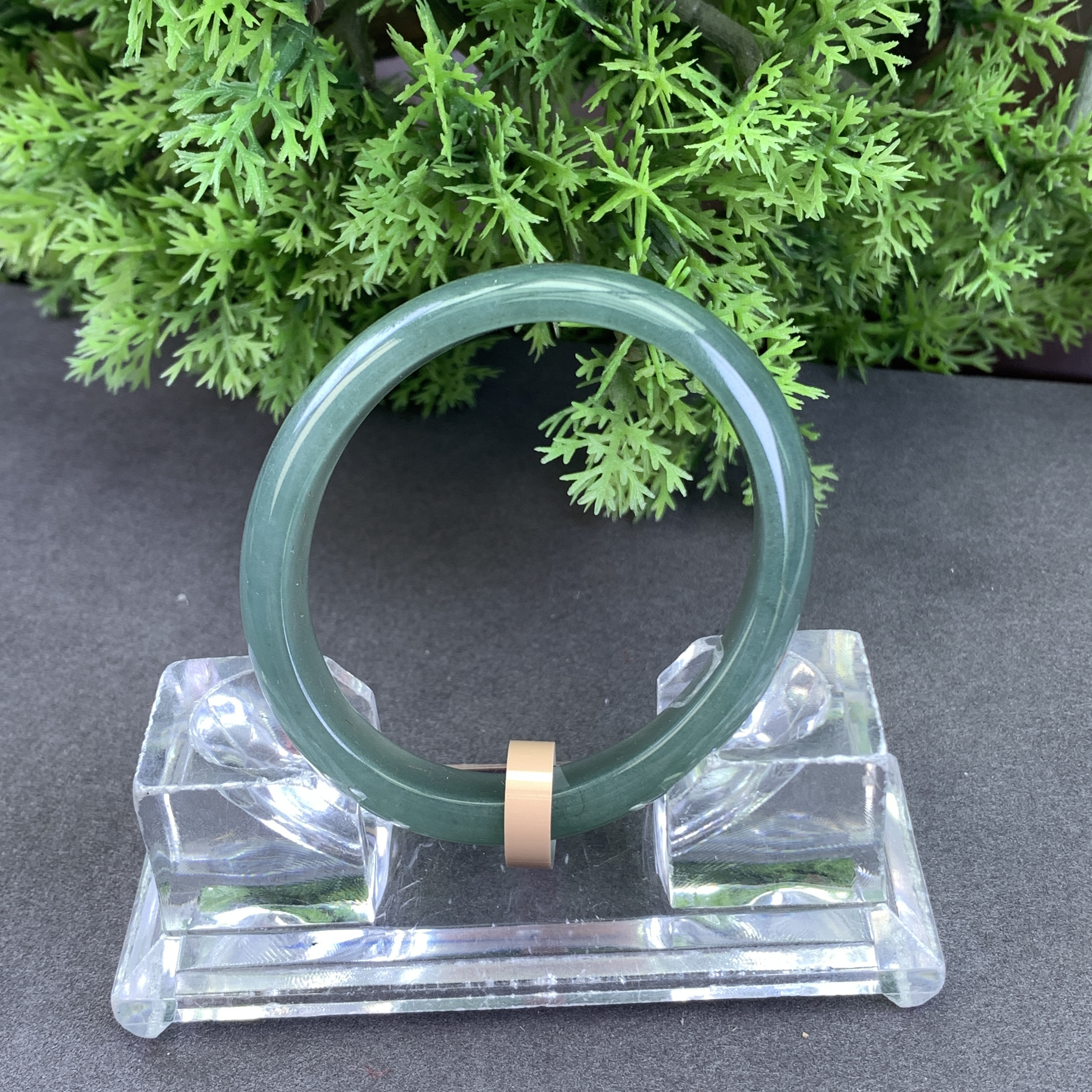 【刘思懿】天然缅甸A货翡翠手镯-E9