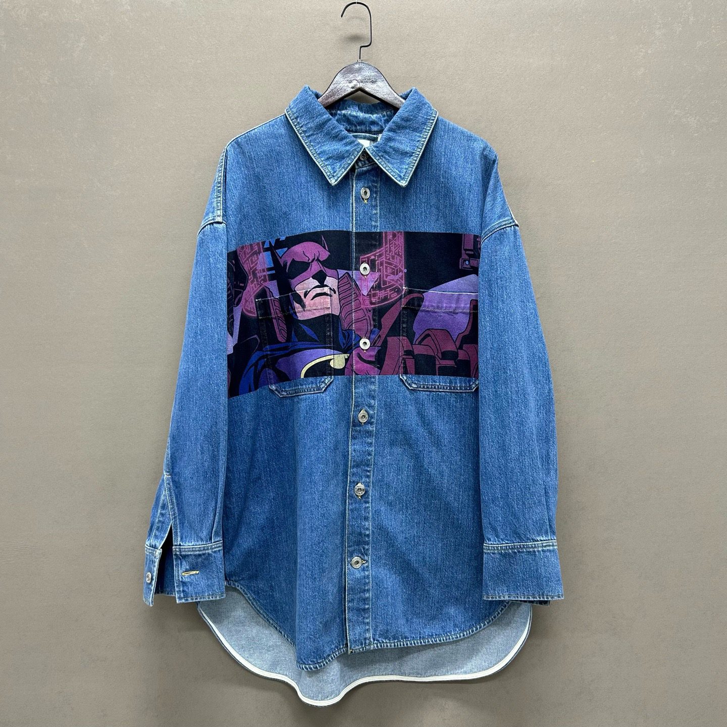 99新 maje lanvin （pm）蝙蝠侠联名牛仔衬衫外套ys000006