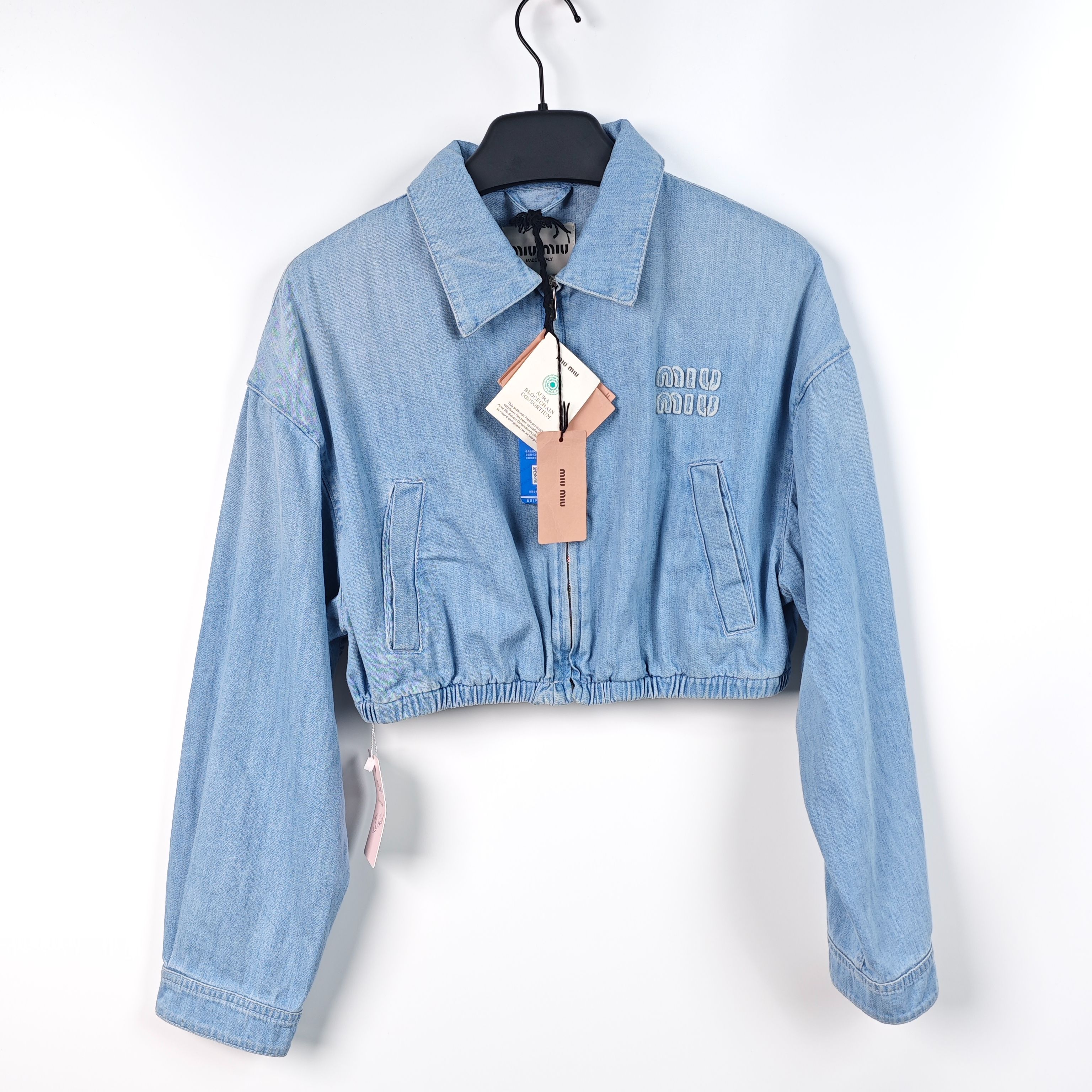 99新 MIU MIU/缪缪  海囤J/缪缪上衣/38码/hs37479