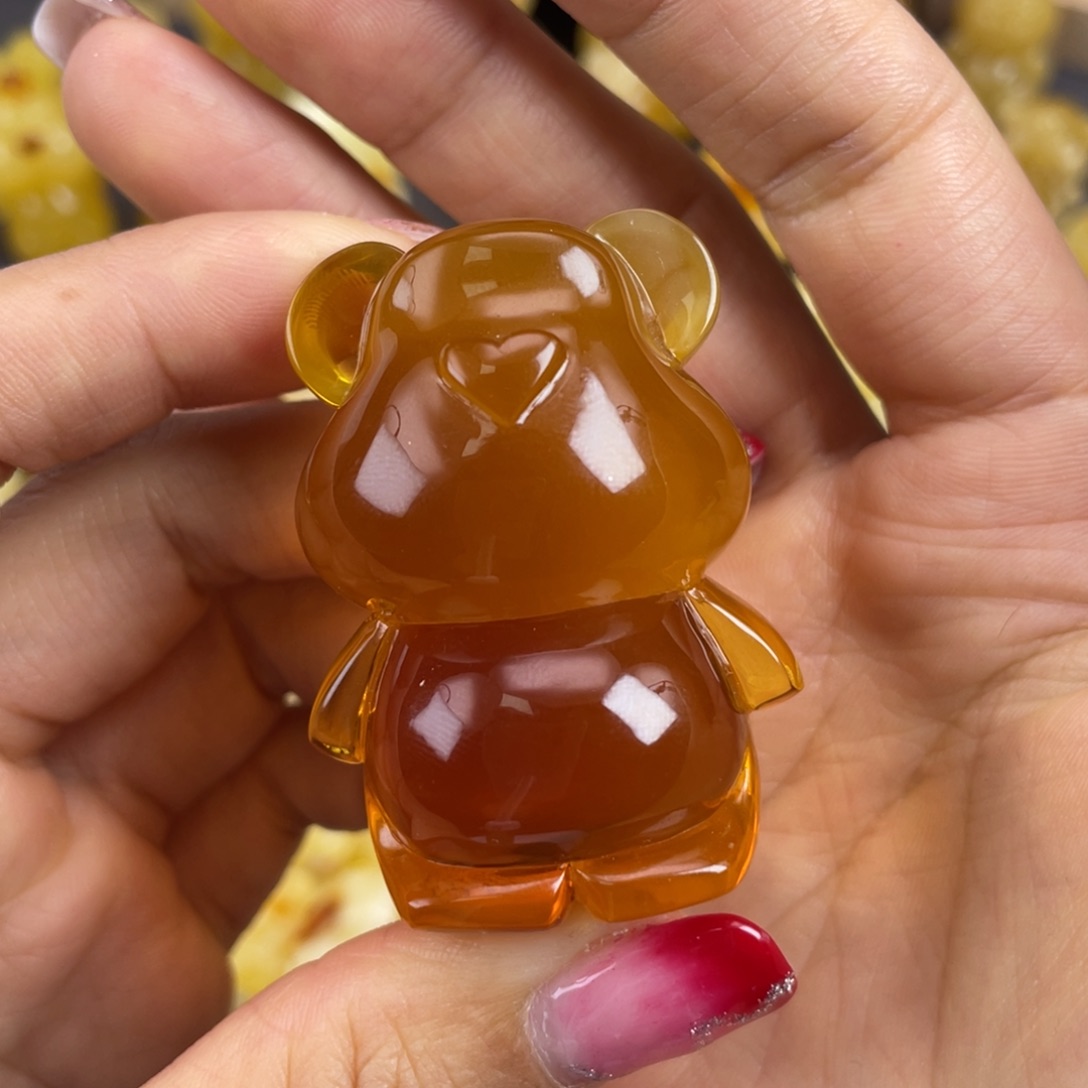 琥珀裸石未镶嵌蜜蜡