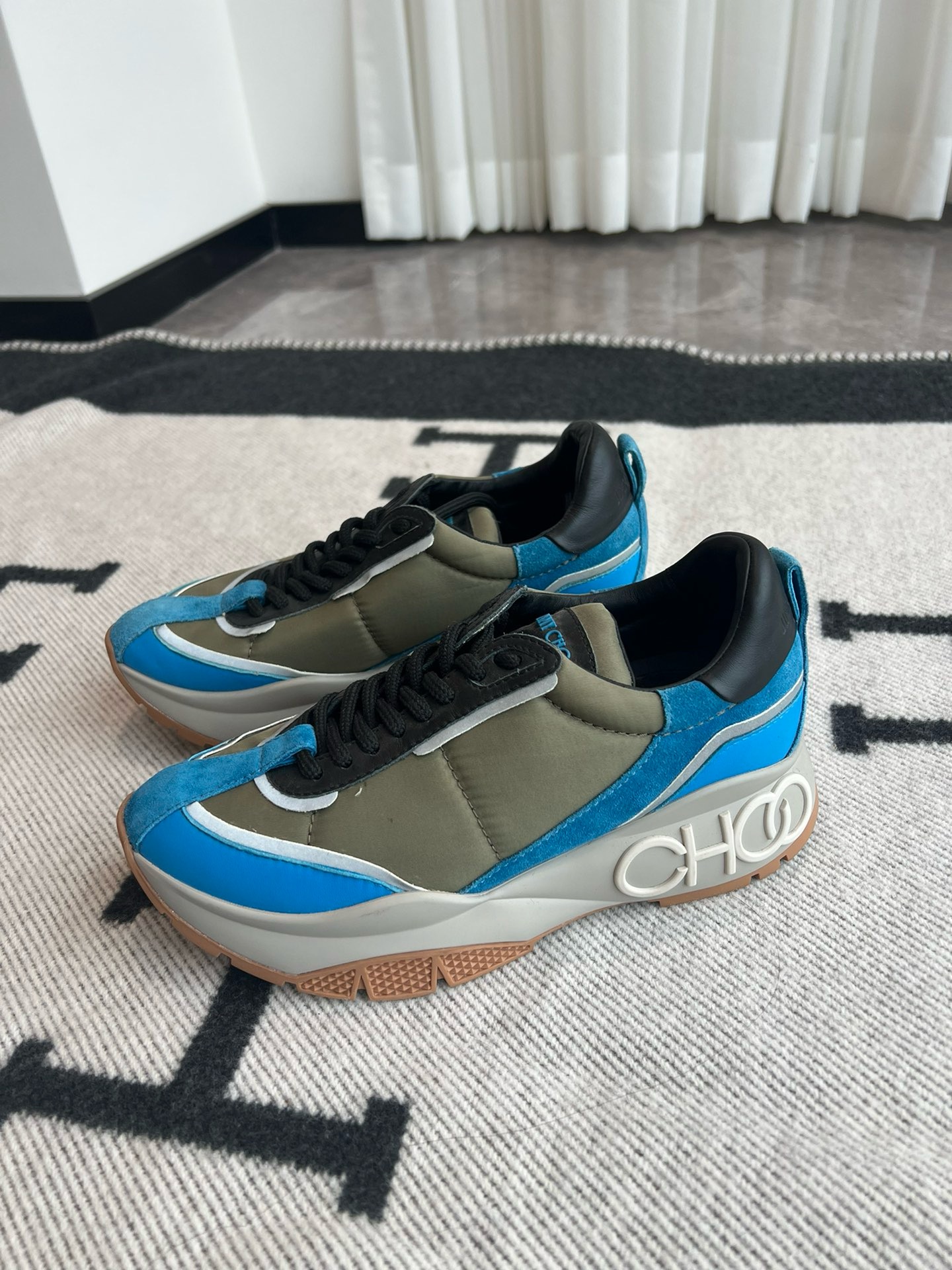 未使用 JIMMY CHOO/吉米周 女款拼色休闲大头老爹鞋