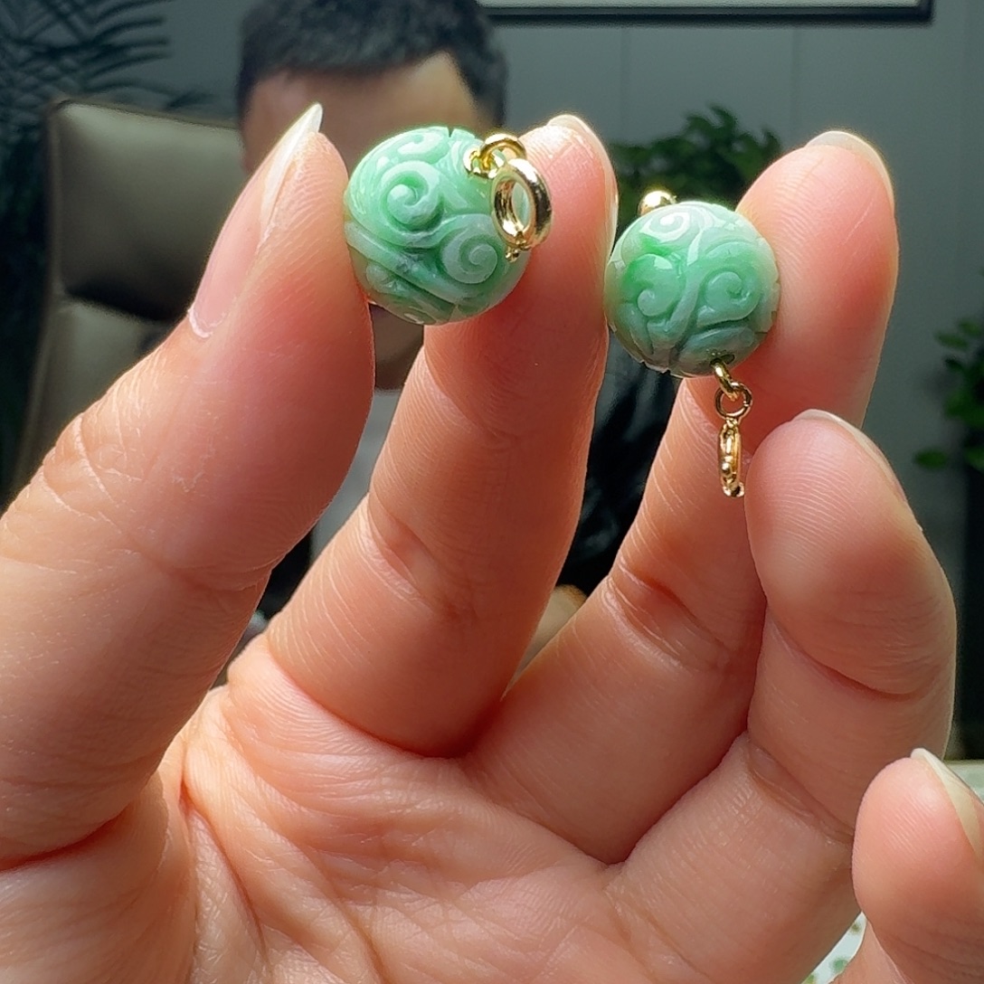 翡翠银S925镶嵌吊坠(不含链)多样性发货其一