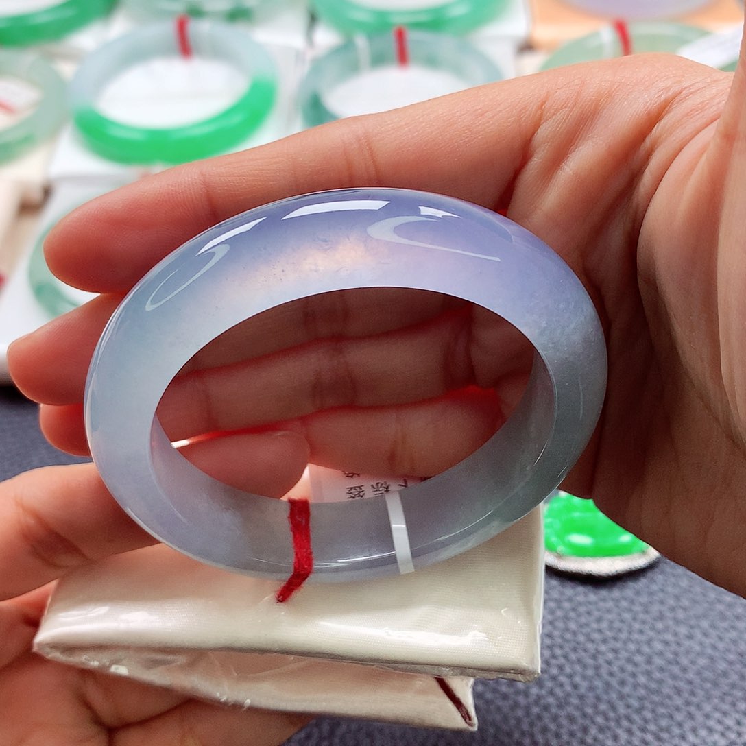 翡翠手镯未镶嵌52 53 54高冰玻