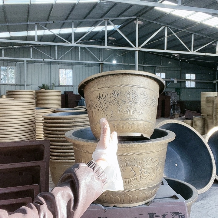 圆形60花盆2个有孔