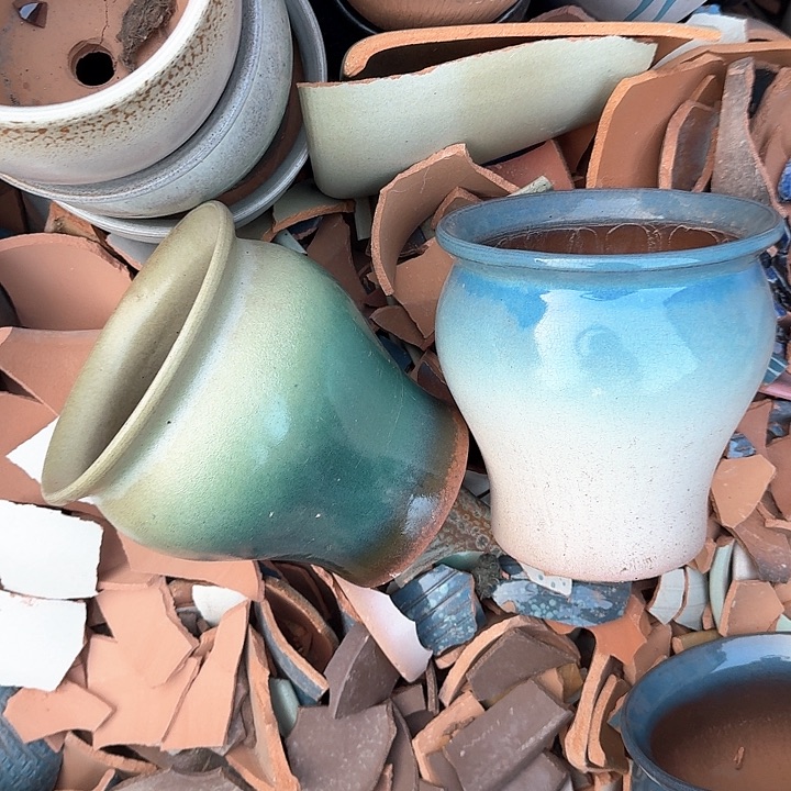 红陶微瑕花盆处理来啦