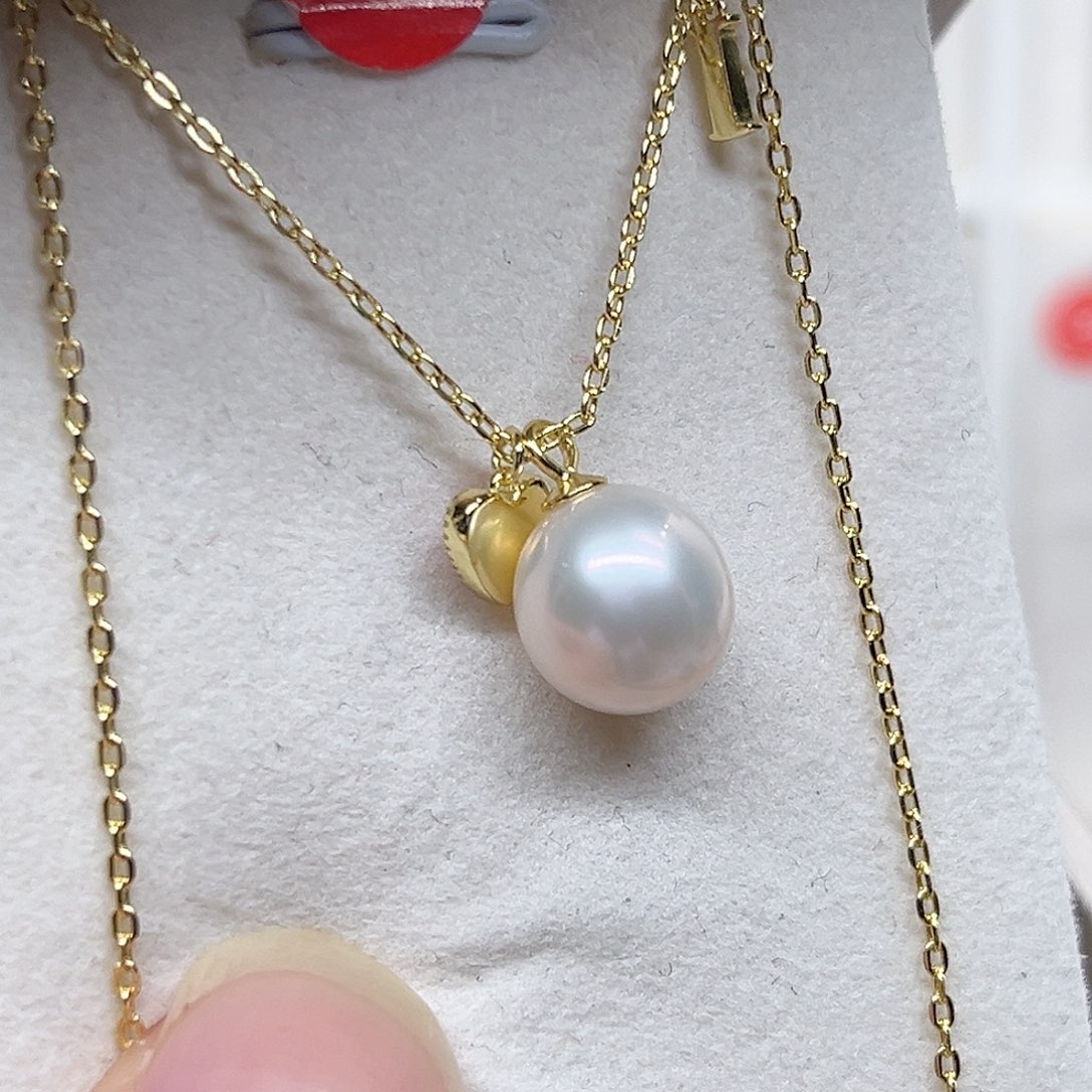 无合金925银时尚百搭真珠吊坠9-10