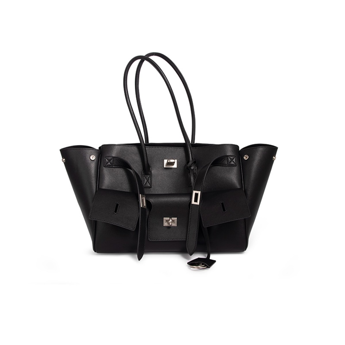 【洛洛定制】SLBL-586-黑色银扣轻奢时尚百搭新款女包