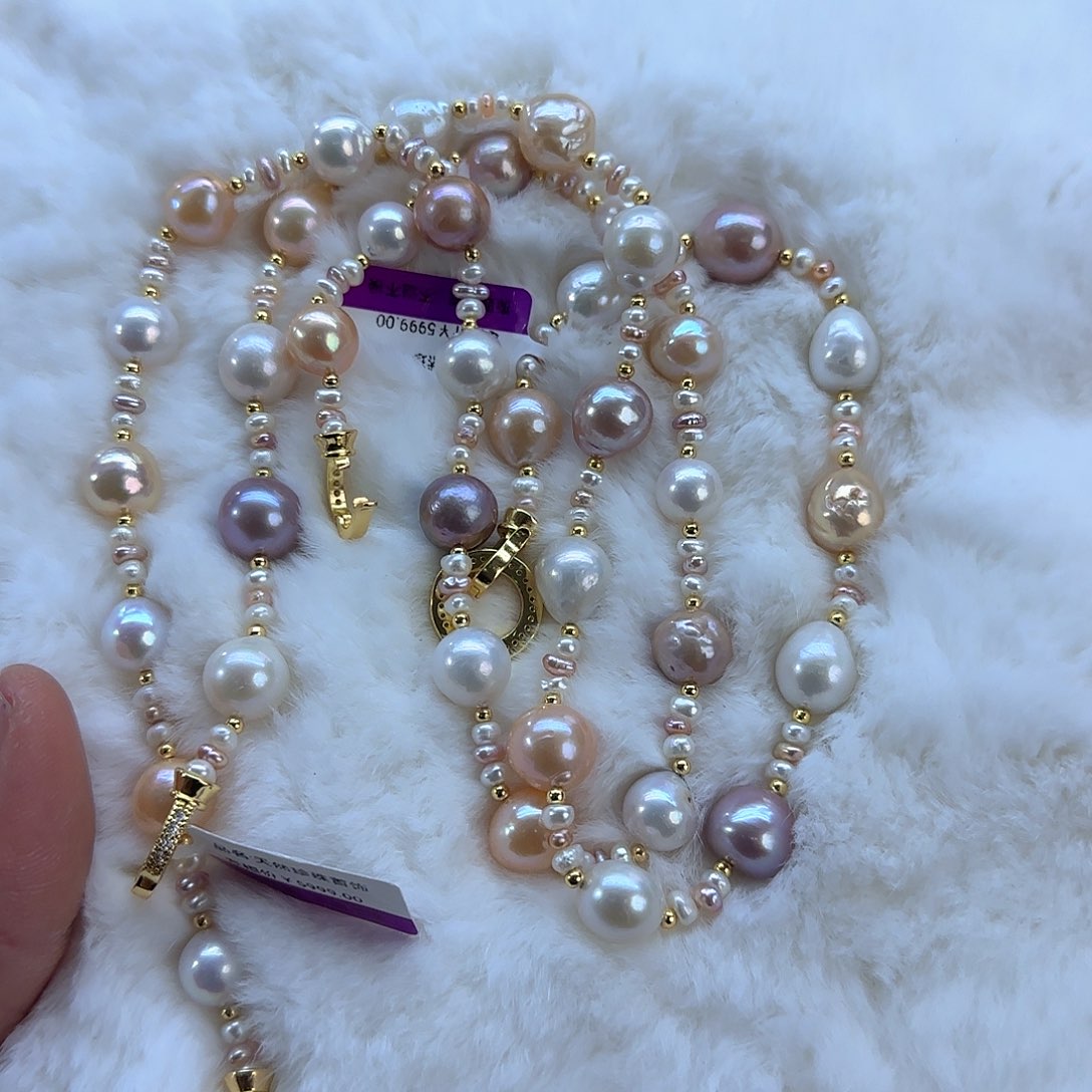 未镶嵌项链定制14淡水珍珠