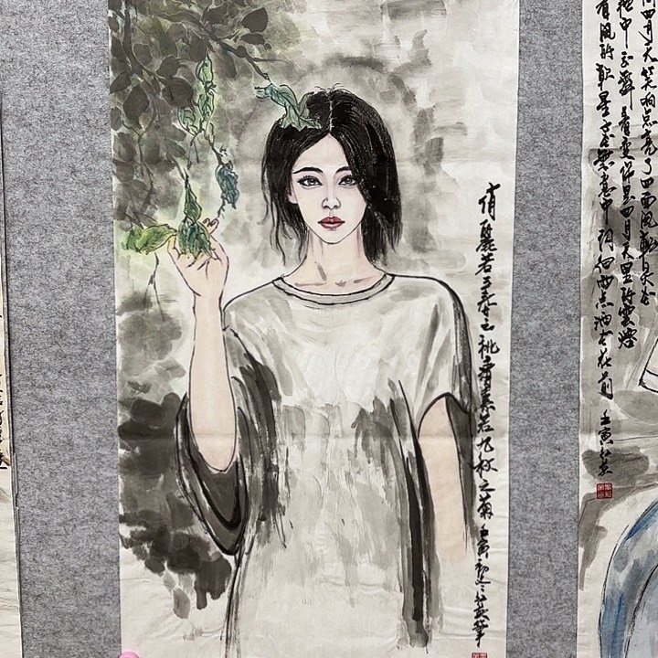 国画咖*花鸟的翅膀和翅膀都很