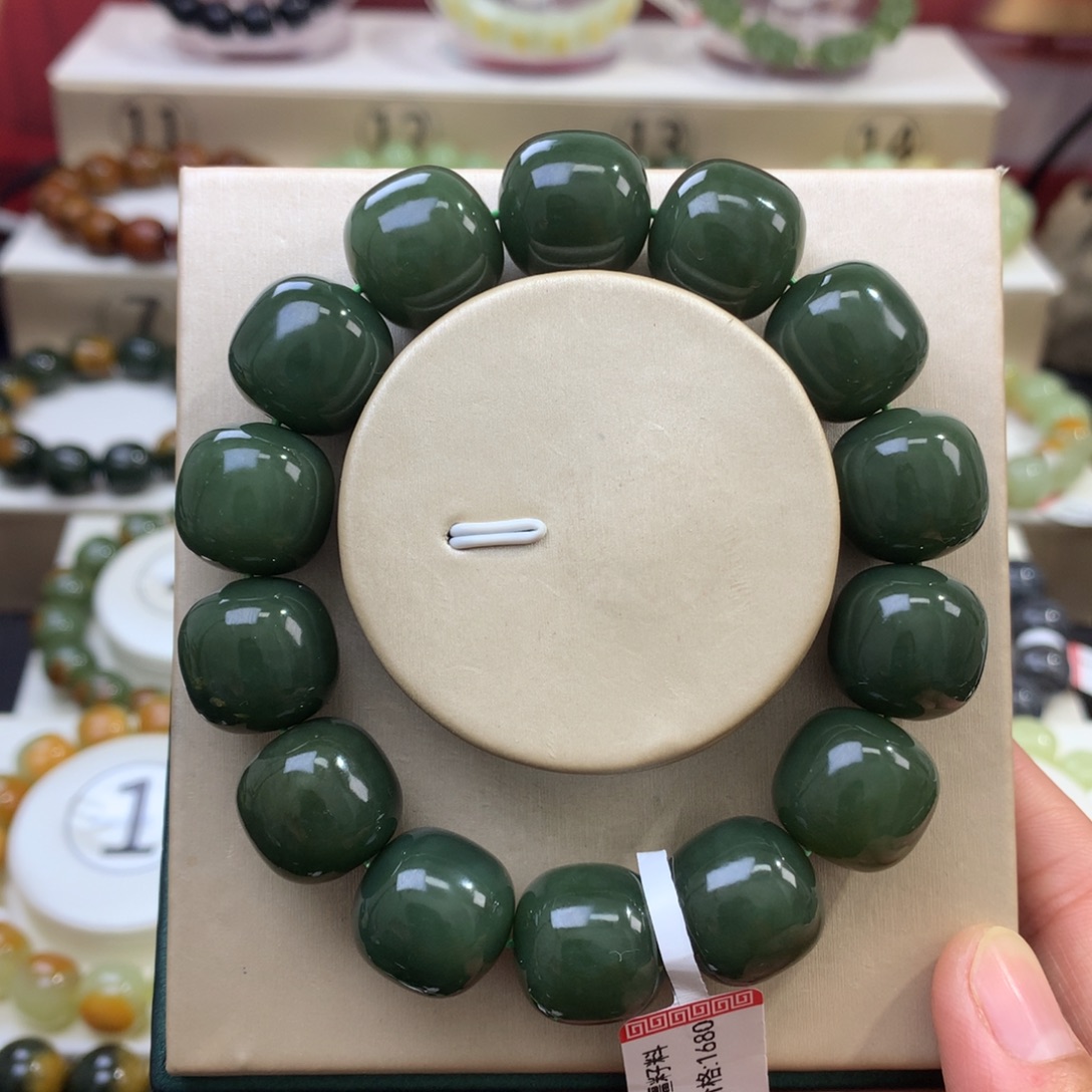 和田玉未镶嵌手链