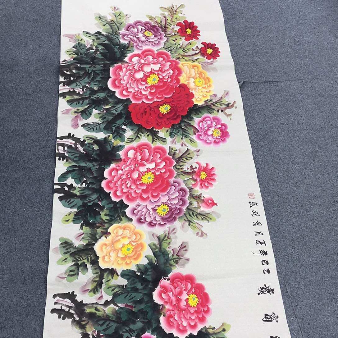 国画国画作品小姐姐放漏…