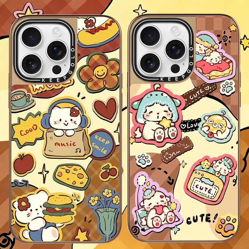 萌系猫咪KT手机壳适用苹果17/16/15/14/13ProMax/Plus保护套