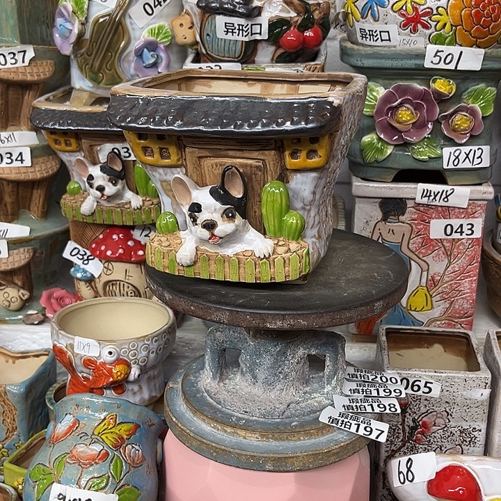 粗陶材质多肉花盆