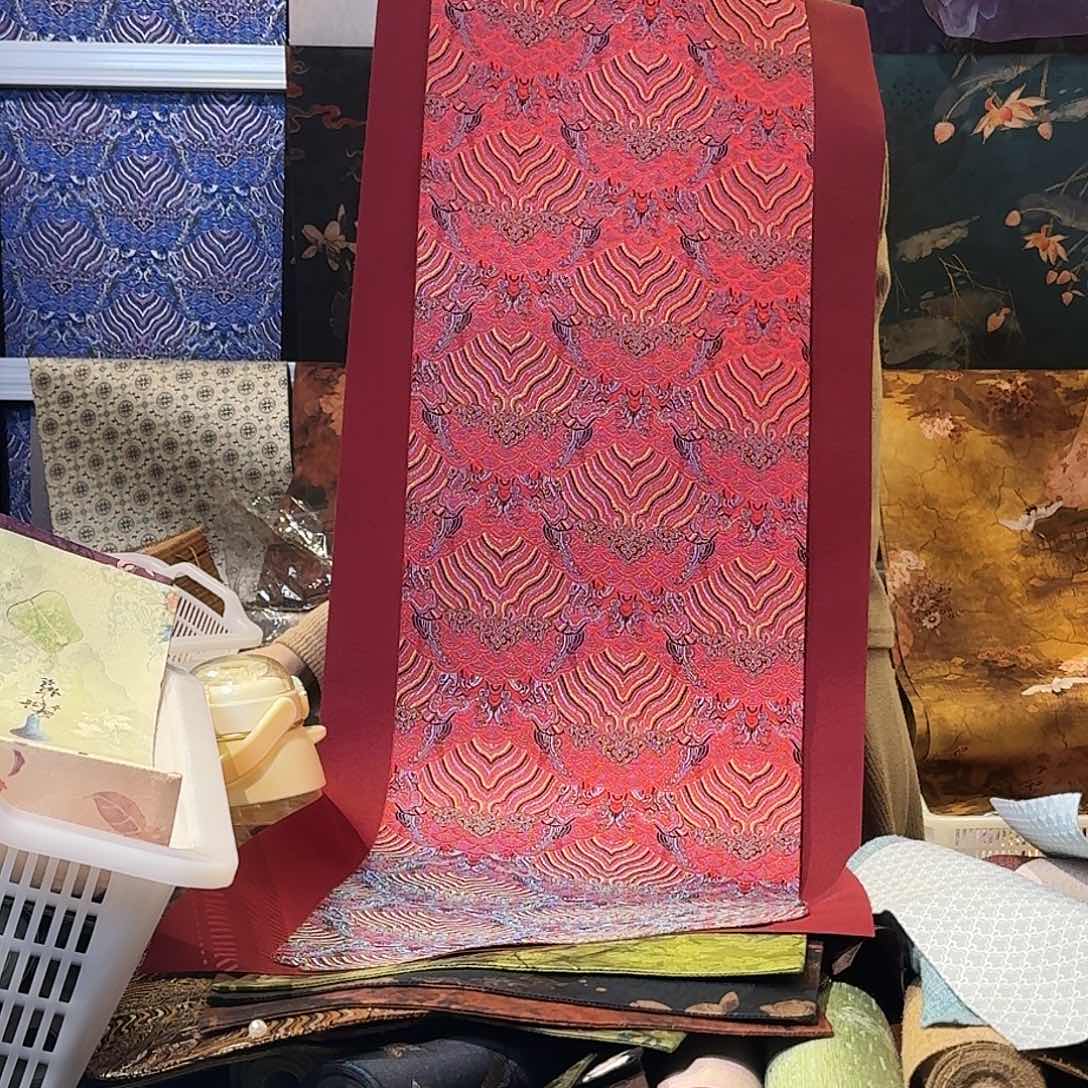 茶道配件茶道云锦茶席红三米