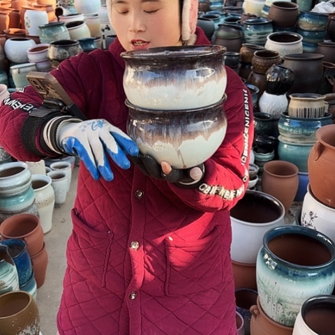 口19高12瑕疵盆子 