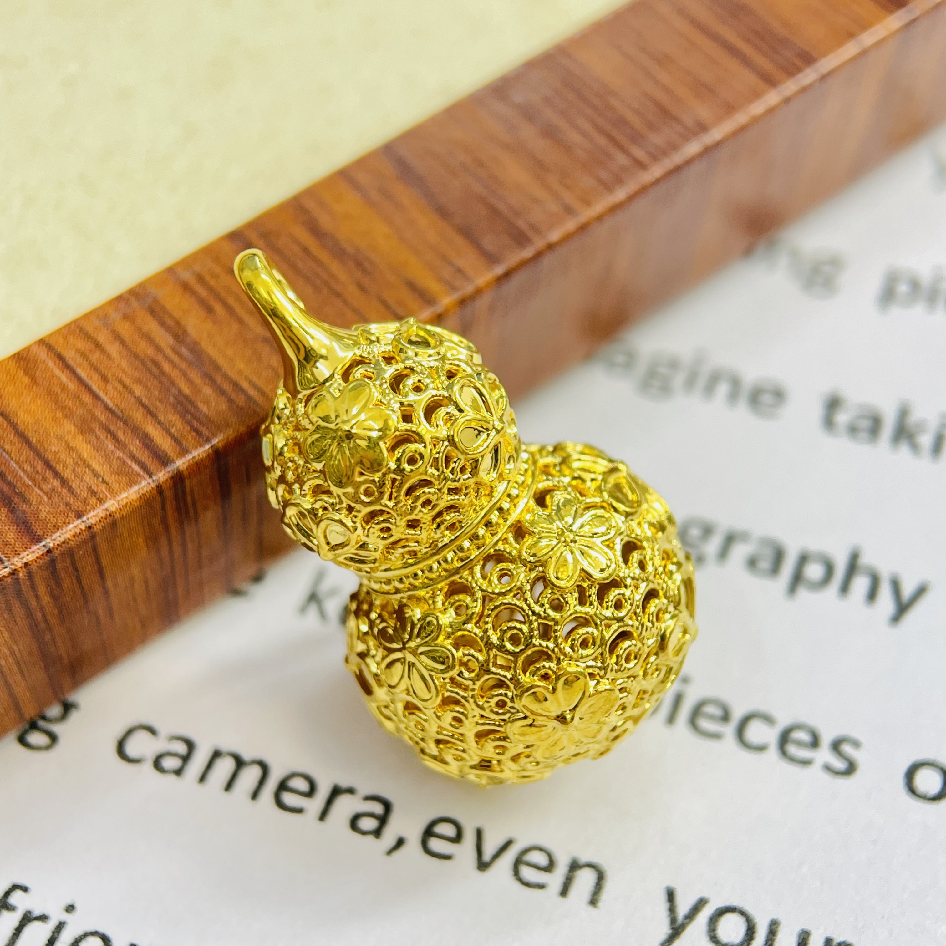 足金999镂空金福禄黄金首饰配件DP2792-01330