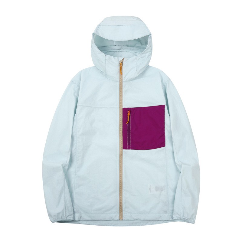 光板无标春夏新款森波轻薄透气户外风壳衣防紫外线钓鱼服皮肤风衣