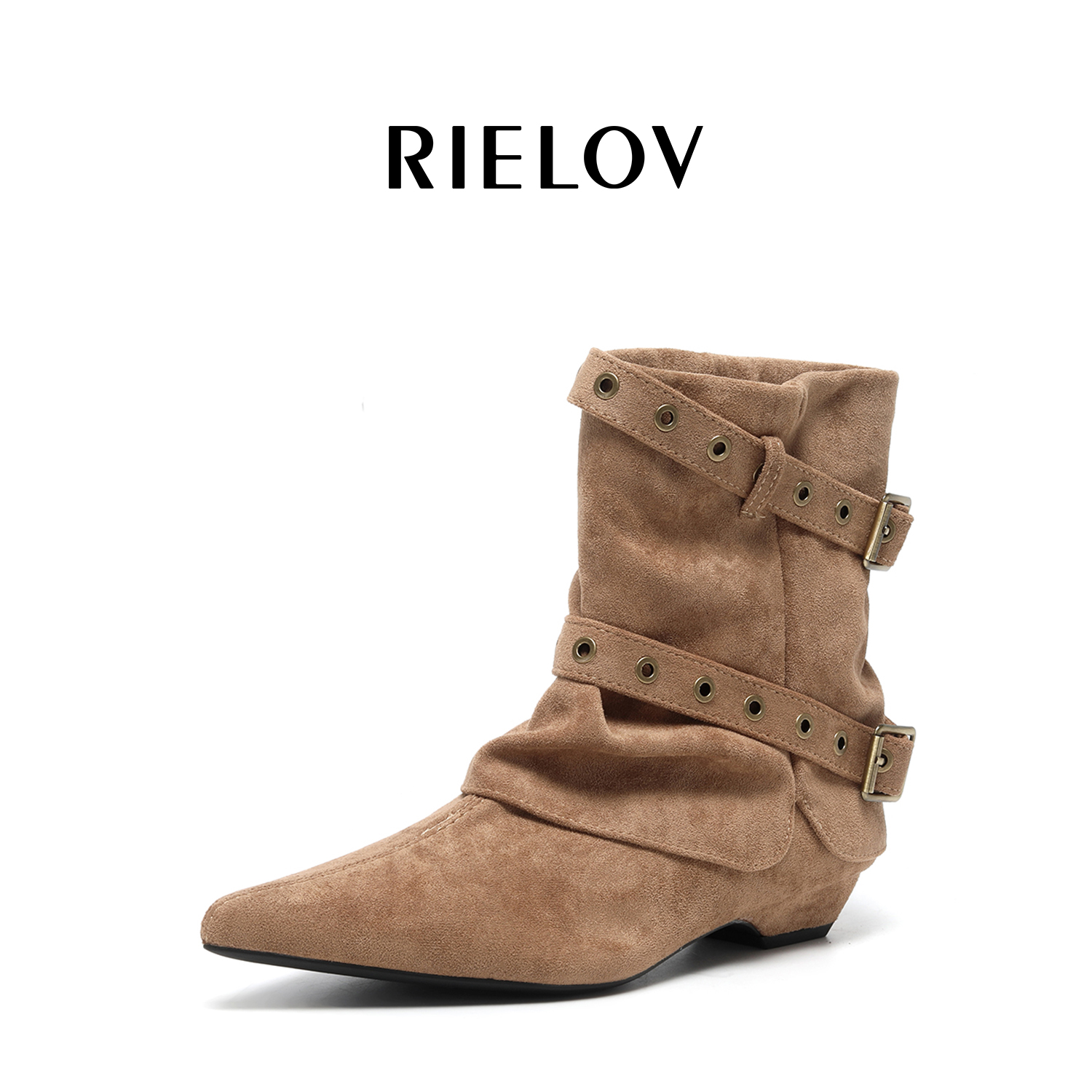 【RIELOV●聪聪●致爱丽丝】增高3-6cm时尚潮流百搭女士时装靴8837-8
