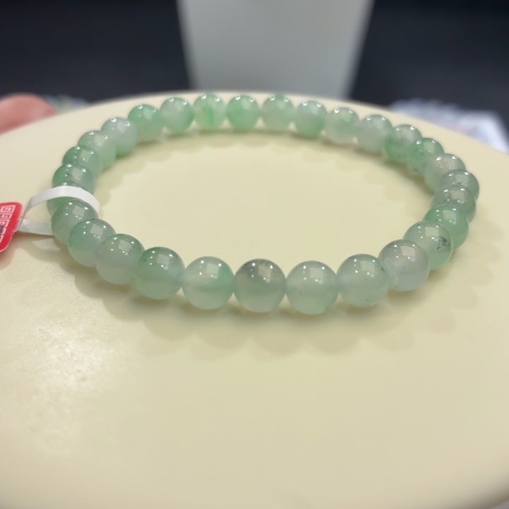 翡翠未镶嵌手链卡6.2