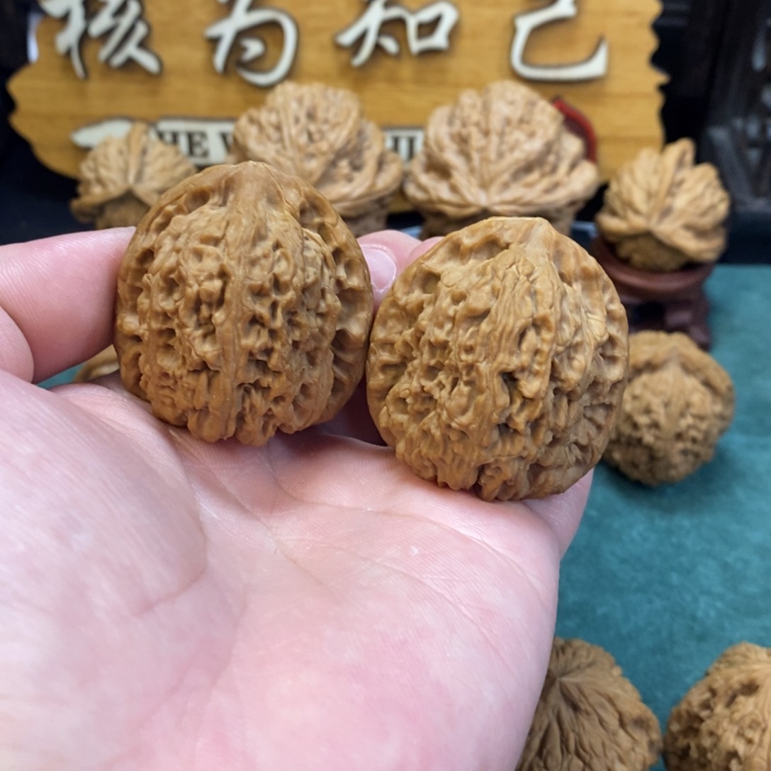 文玩核桃把件南将石38全品
