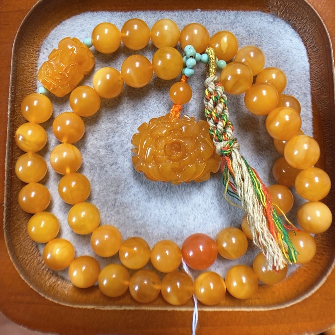 蜜蜡手串未镶嵌蜜蜡手串