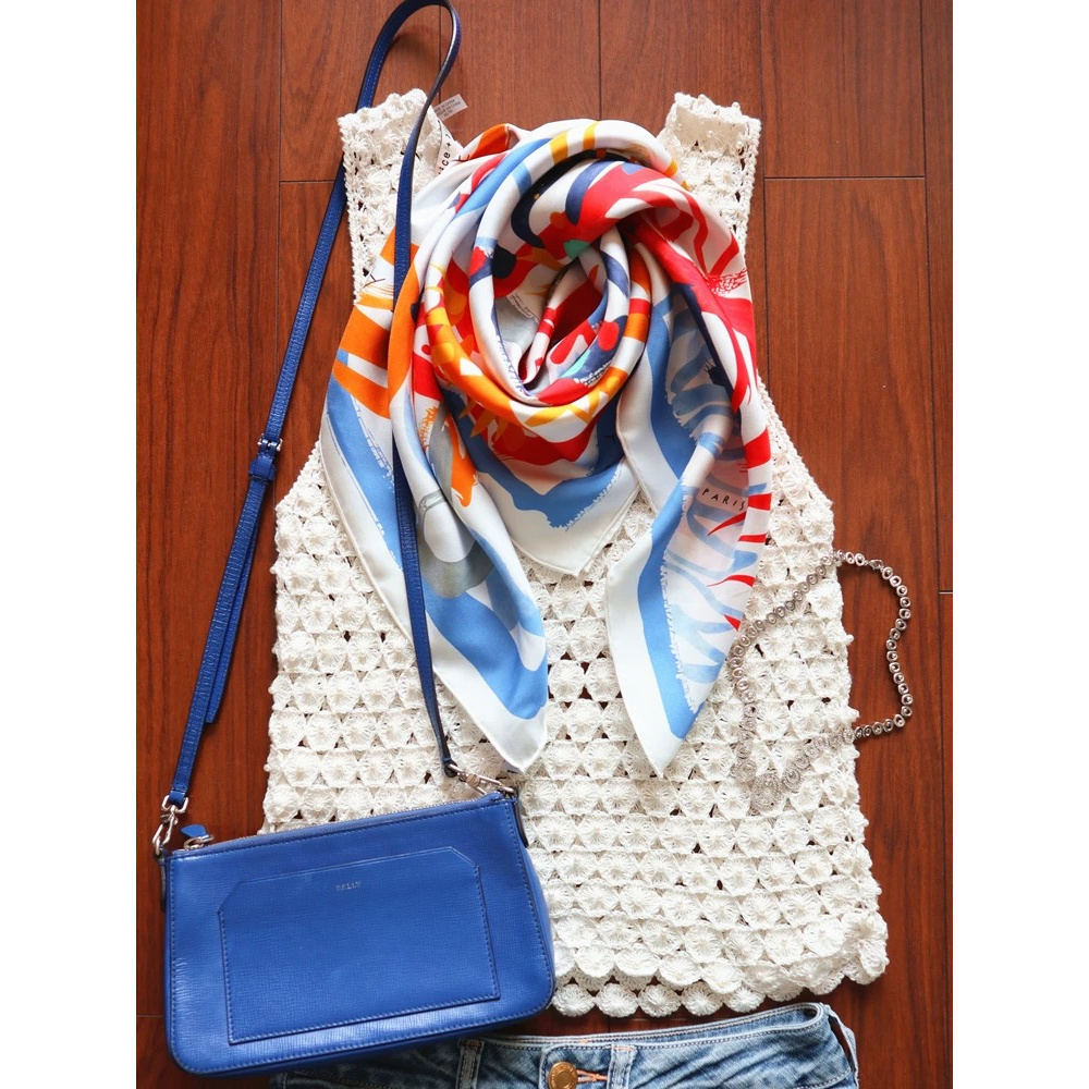 赞赞家【00122吟游骑士】旅游外搭披肩90丝巾显白夏季百搭18姆米