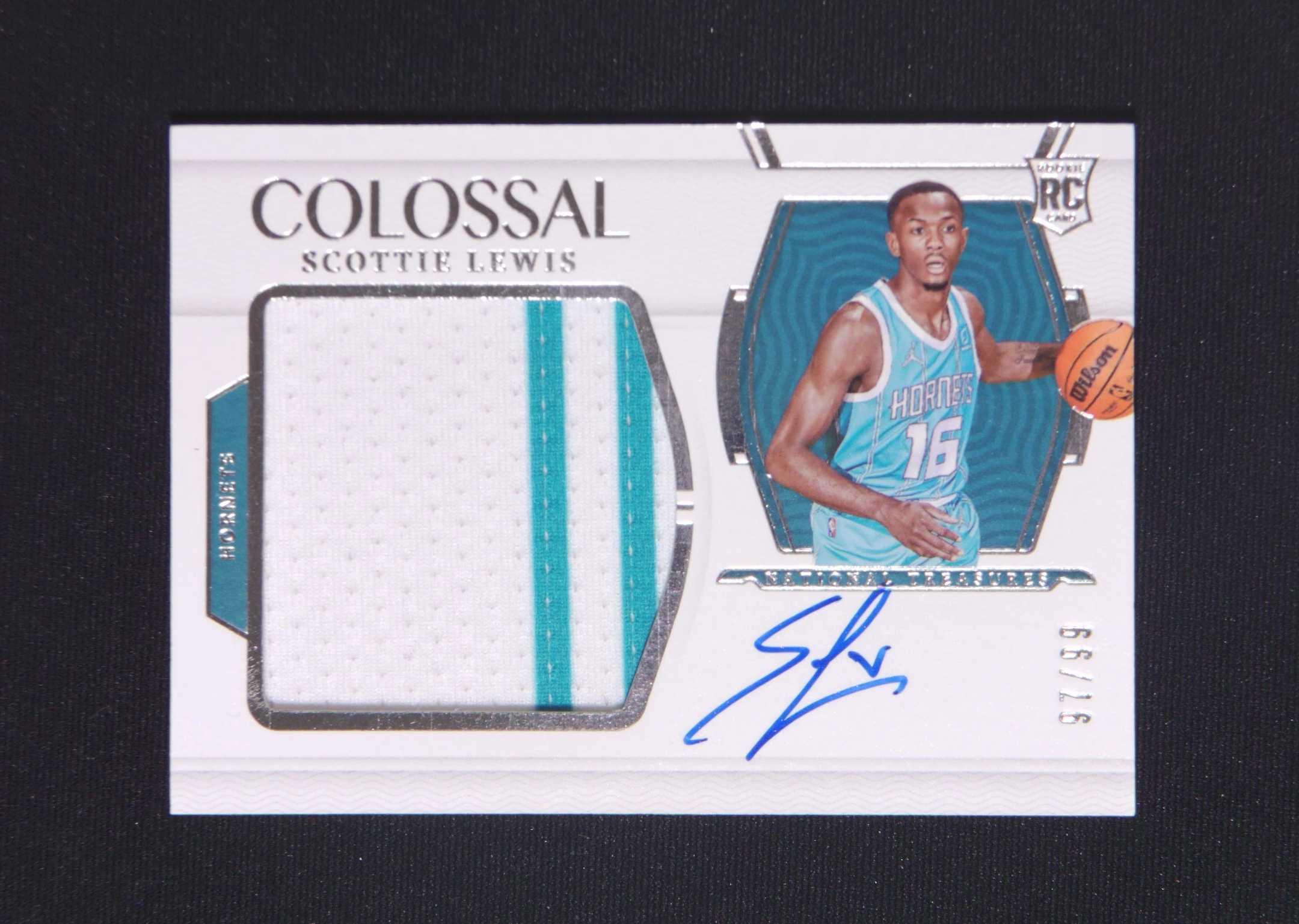 【直播开价】刘易斯 新秀 99编 帕尼尼NBA国宝手提亲笔签名球星卡 