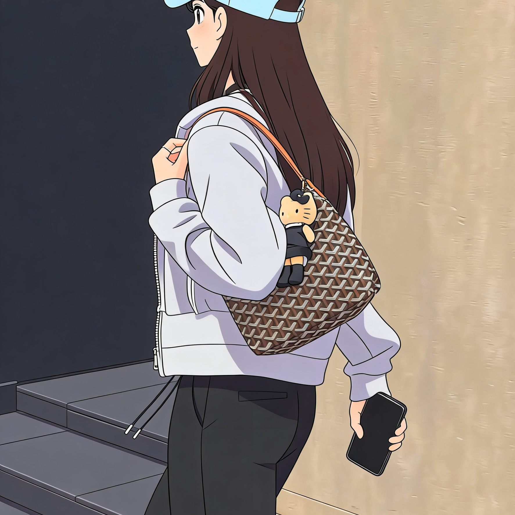 【迷你hobo 】新款单肩包防盗简约风耐刮时尚肩包单根腋下包