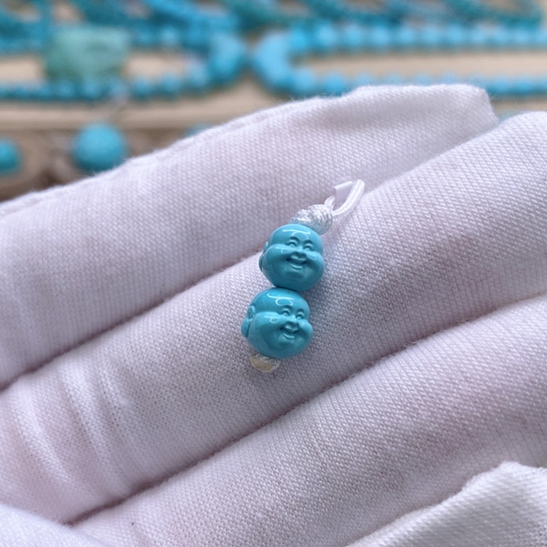 绿松石未镶嵌珠宝奇石6.2mm