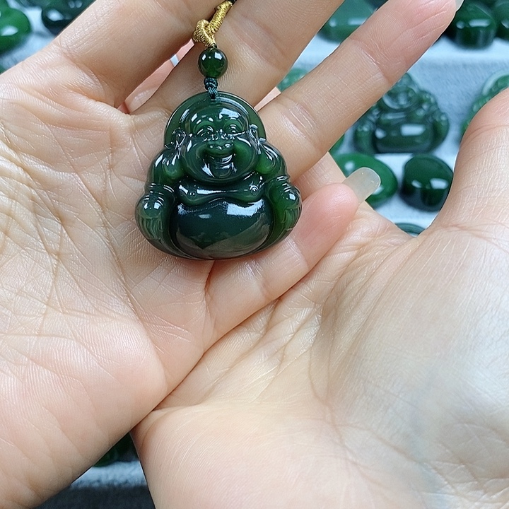和田玉（碧玉）未镶嵌吊坠(不含链)