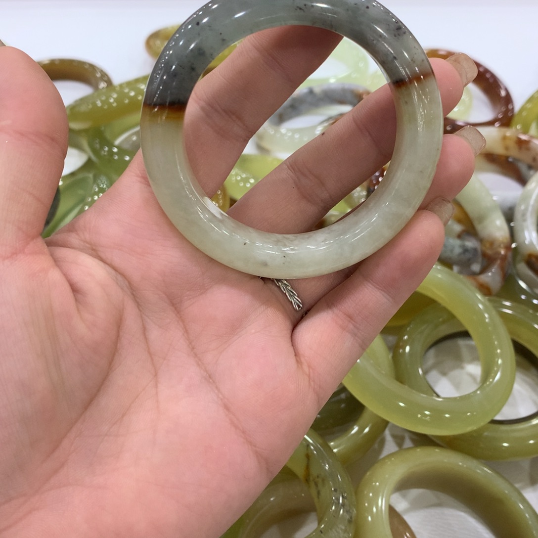 蛇纹石玉合金手镯