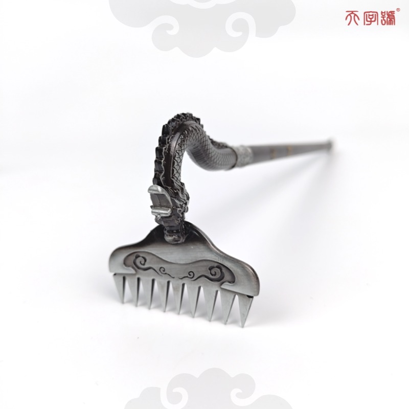 【天子】钉耙+月牙铲全金属材质工艺品摆件
