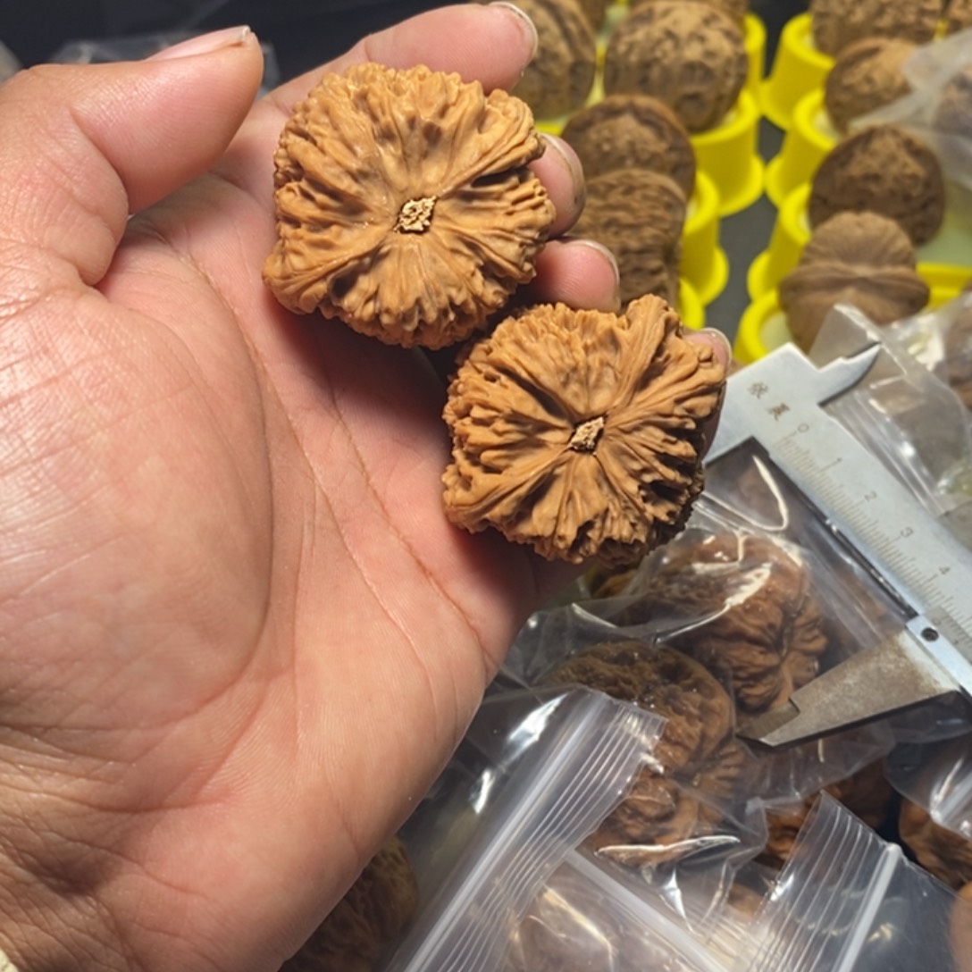 给***麦核桃文玩核桃南疆石有黄011