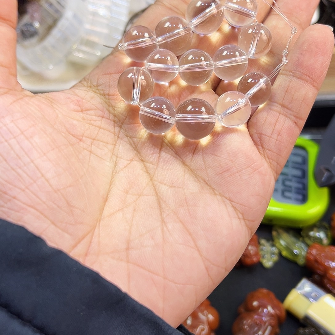 好***绵水晶颈饰未镶嵌白水晶