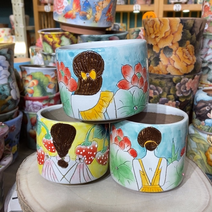 红陶景德镇艺术手绘作品