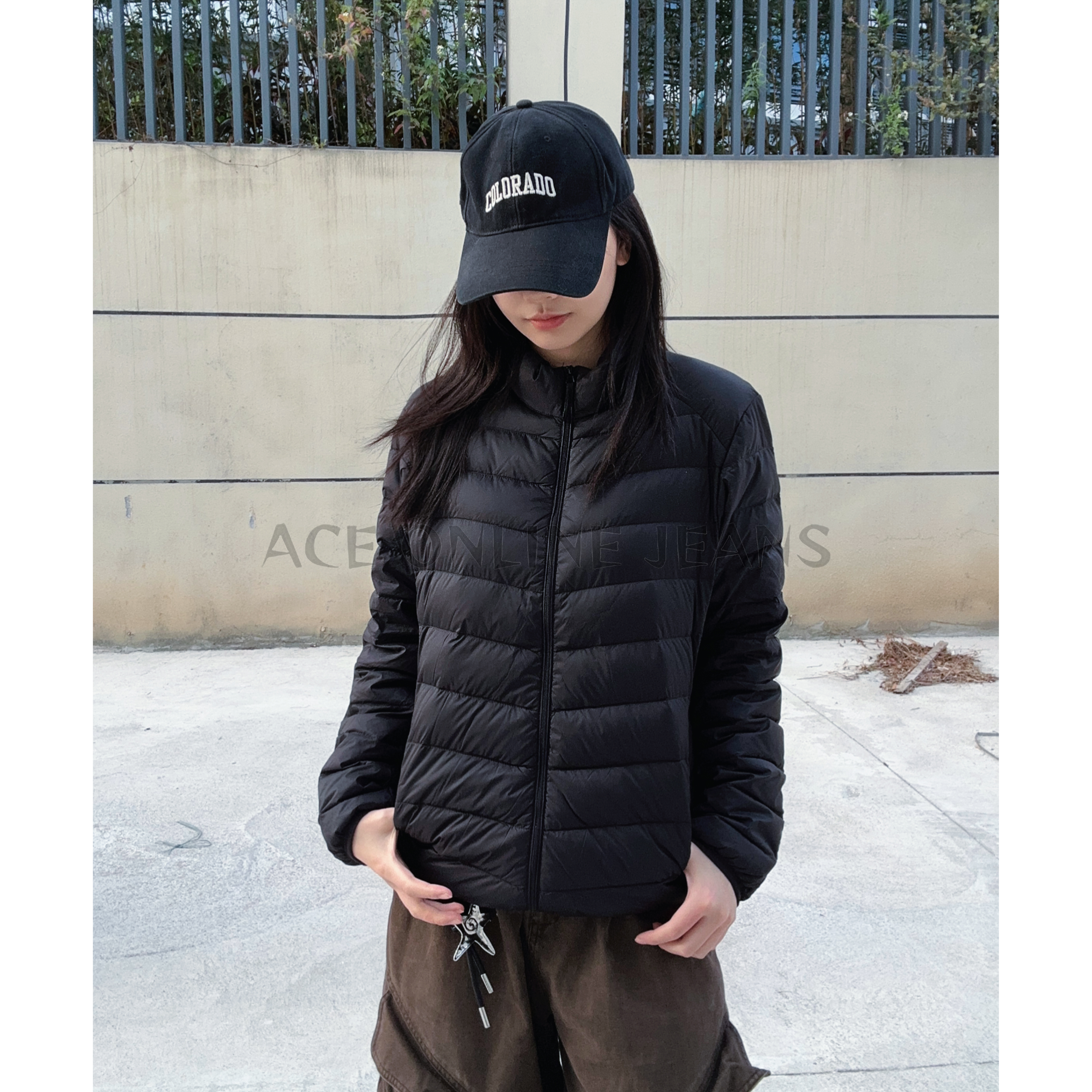 冬季鸭绒排骨羽绒服百搭基础款休闲商务立领保暖内胆外套情侣夹克