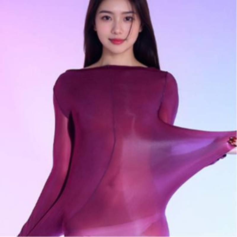 外贸爆款280斤可穿大码油光连体衣性感超薄丝滑912针马油连体丝袜