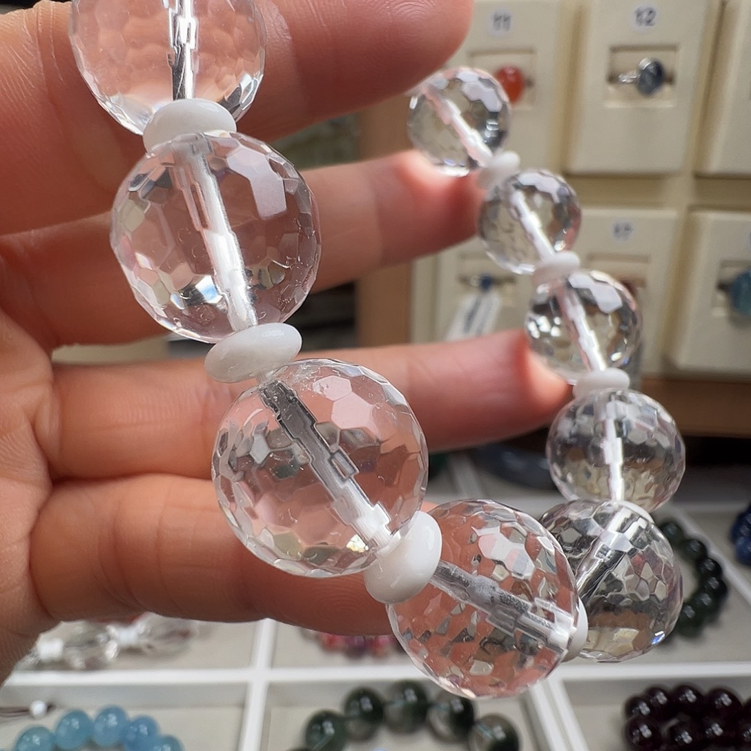 未镶嵌水晶手链天然白水晶