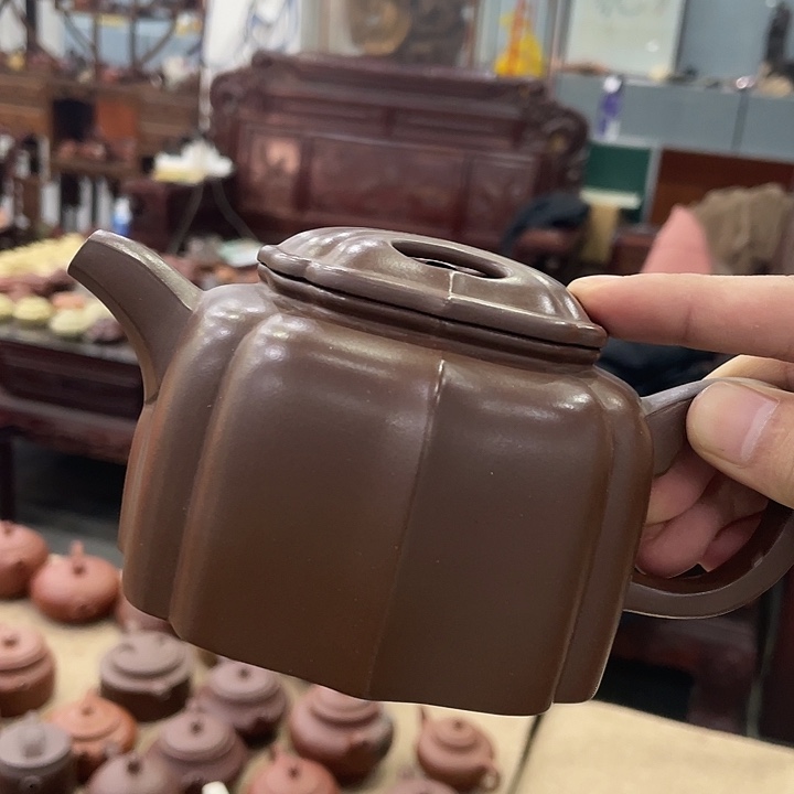 紫砂茶壶宜兴原矿紫砂作品