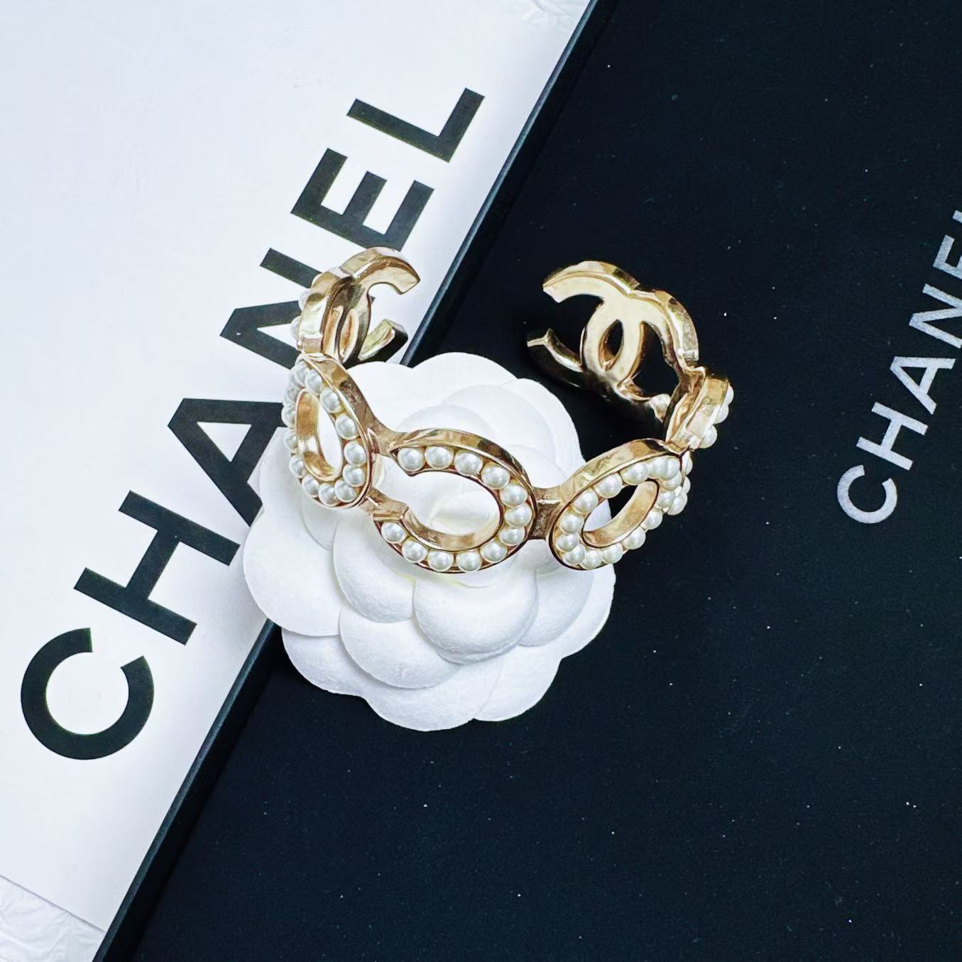 95新 Chanel/香奈儿 柚礼中古/香奈儿COCO珍珠手镯CG501048
