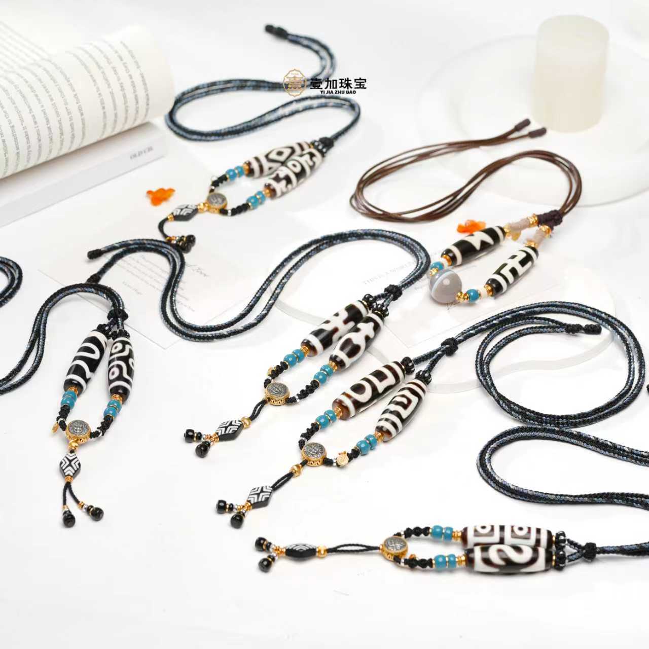 壹加火火/行运Y型玛瑙锁骨链多样性发其一